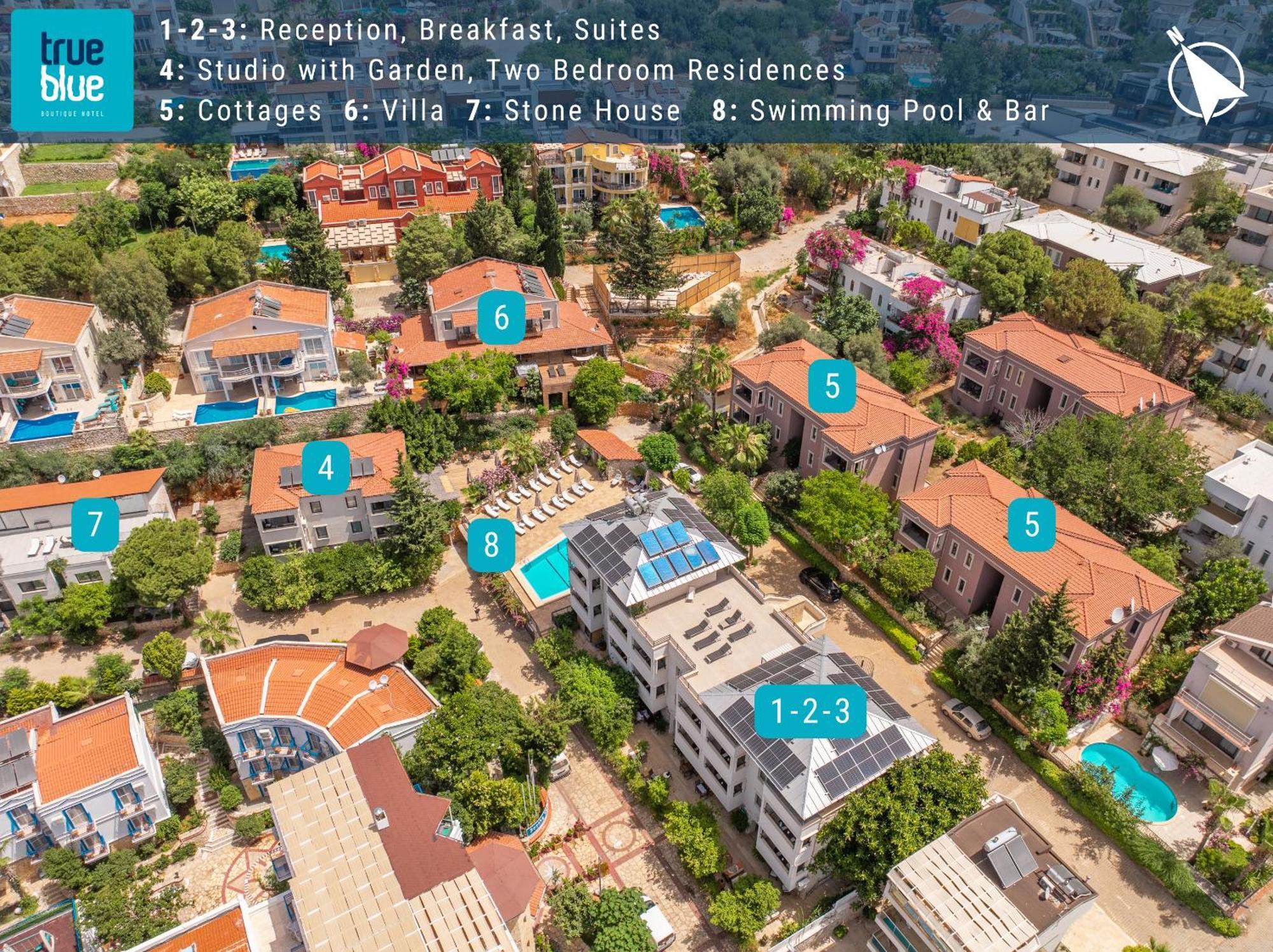True Blue Boutique Hotel Kalkan Eksteriør billede